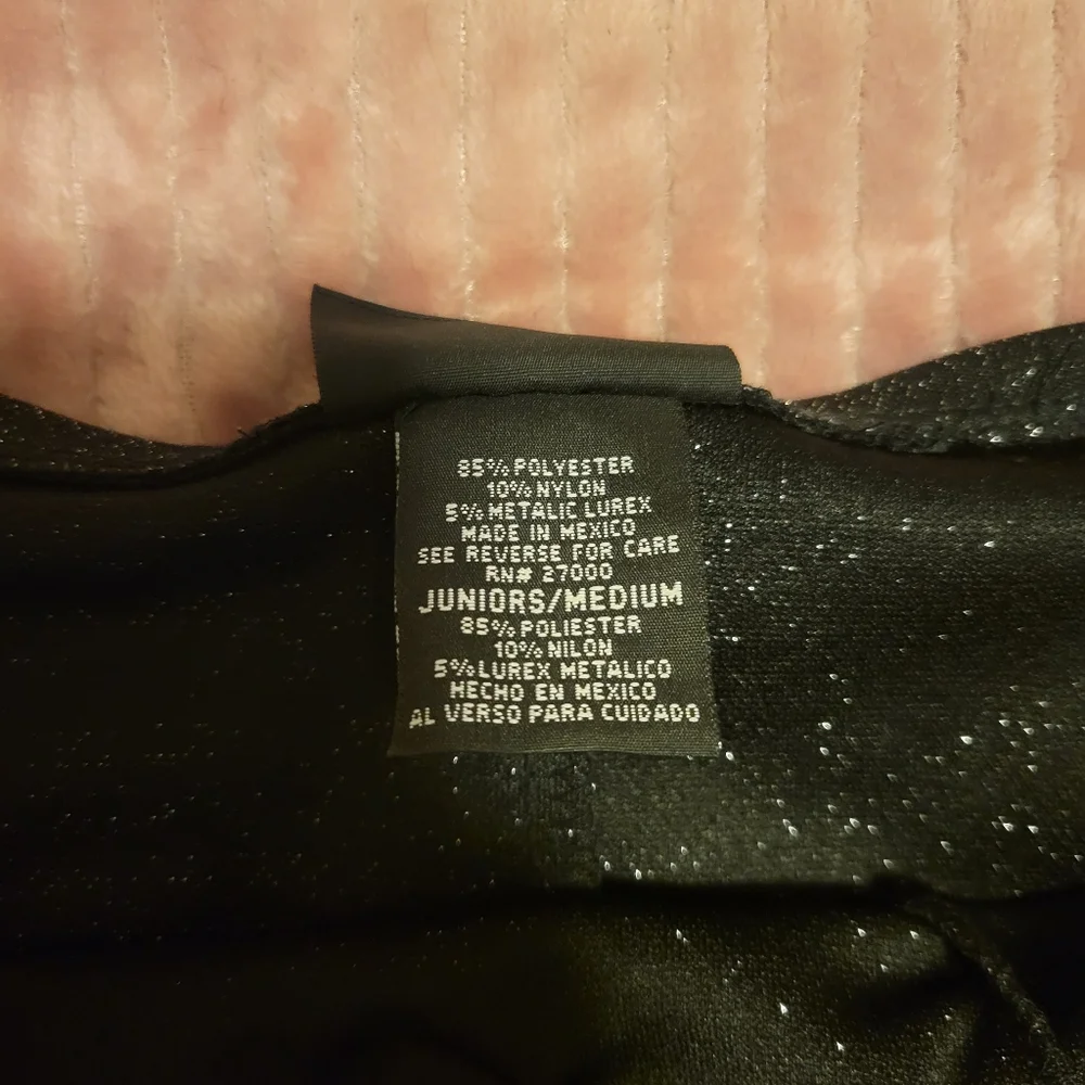 Estilo Black Shimmer Mini Skirt - Picture 5 of 5